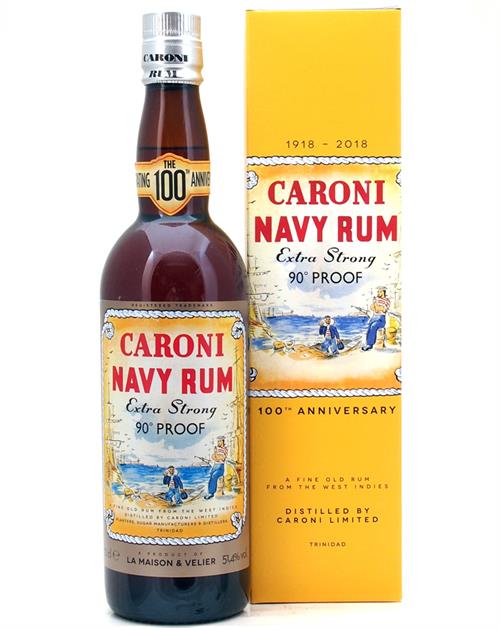 Caroni Navy 18 år Velier 100th Anniversary Edition 1918/2018 Trinidad Rom 70 cl 51,4%