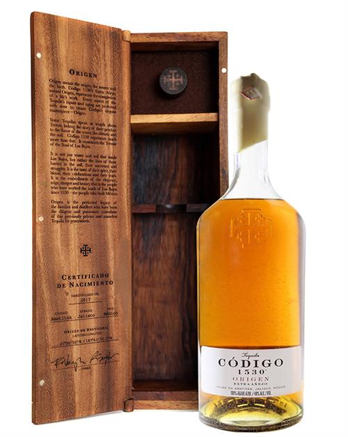 Codigo Origin Extra Anejo Mexicansk Tequila 70 cl 38%
