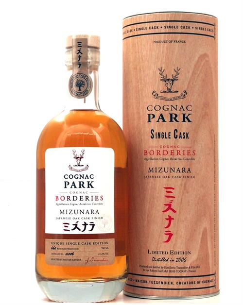 Cognac Park Single Cask Limited Edition 2006 Borderies Mizunara Japanese Oak Cask Finish 70 cl 45,2%