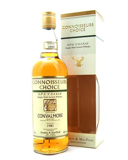 Convalmore 1981/1998 Gordon & MacPhail 17 år Single Speyside Malt Scotch Whisky 40%