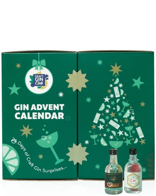 Craft Gin Club Gin Advent Calendar - Ginjulekalender fyldt med 24 stk x 5cl