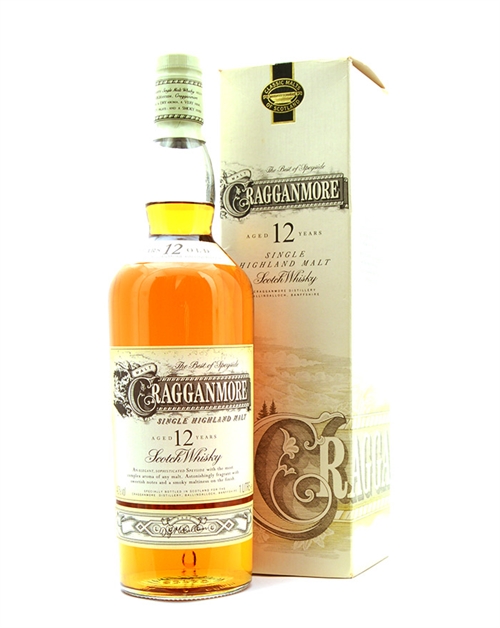 Cragganmore 12 år Classic Malts Old Version Single Highland Malt Scotch Whisky 100 cl 40%