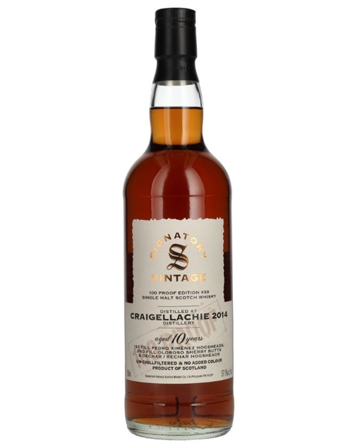 Craigellachie 10 år Signatory 100 Proof Edition #39 Single Malt Scotch Whisky 57,1%