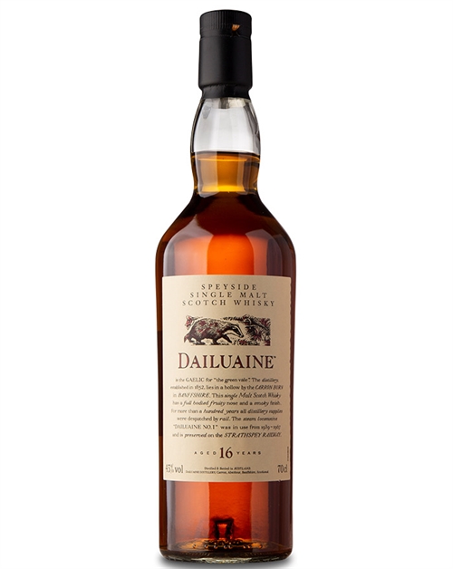 Dailuaine 16 yr Flora Fauna Single Speyside Malt Whisky 