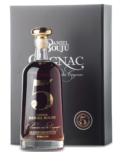 Daniel Bouju No 5 Caraffe Sort Box Grande Champagne Fransk Cognac 70 cl 40%