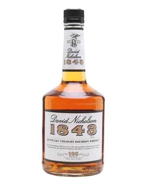 David Nicholson 1843 Kentucky Straight Bourbon Whiskey 75 centiliter og 50 procent alkohol