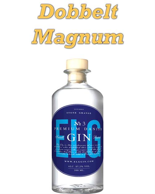 ELG Gin No 3 Navy Strength Premium Danish Small Batch Gin Dobbelt Magnum 3 Liter 57,2%