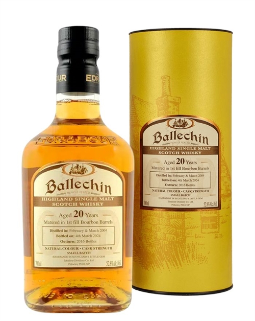 Edradour Ballechin 20 år 2004/2024 Highland Single Malt Scotch Whisky 52,8%