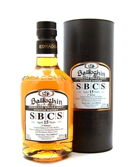 Edradour Ballechin 15 år SBCS 2nd Release Highland Single Malt Scotch Whisky 70 cl 58,9%