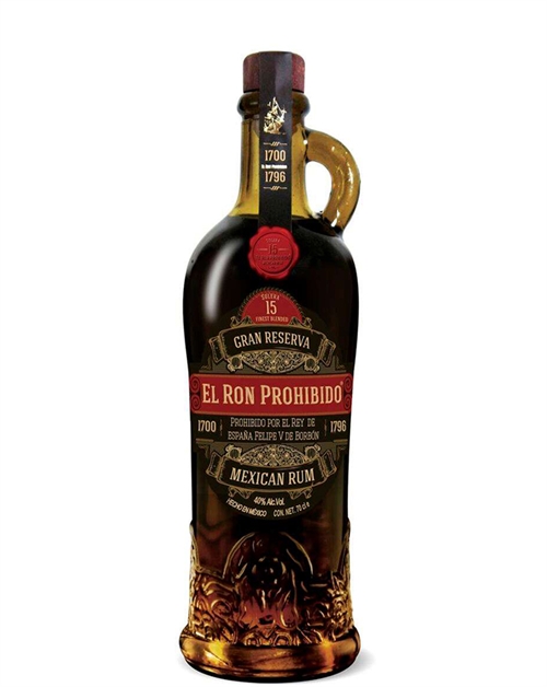 El Ron Prohibido 15 år Mexico Solera Rom 70 cl 40%