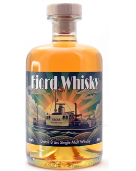 Fjord Whisky 8 år Dansk Single Malt Whisky Enghaven Destilleri 50 cl 54,3%