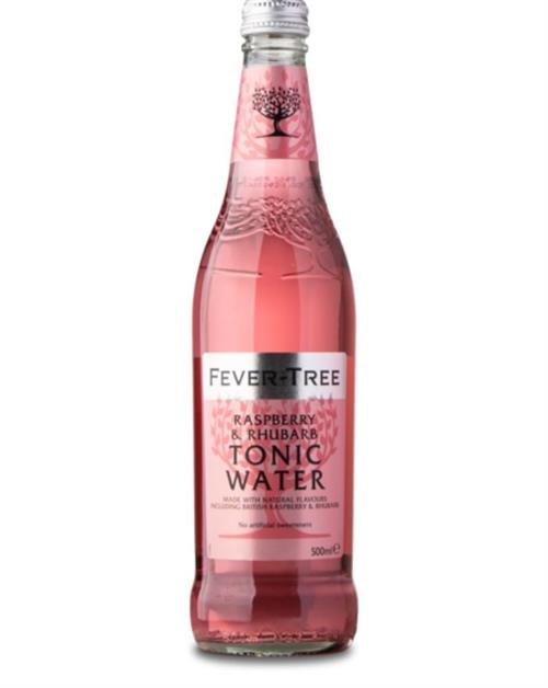 Fever-Tree Raspberry & Rhubarb Tonic Water x 8 stk - Perfekt til Gin og Tonic 50 cl