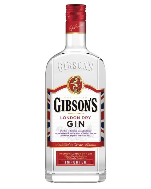Gibsons London Dry Gin 70 centiliter og 37.5 procent alkohol