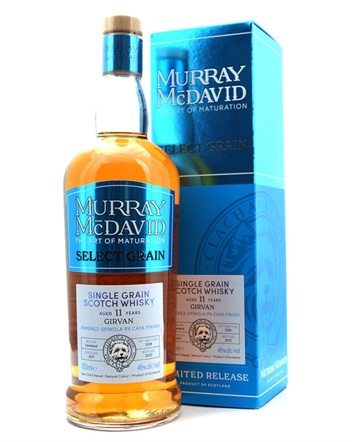 Girvan 2011/2022 Murray McDavid 11 år Lowland Single Grain Scotch Whisky 70 cl 46%