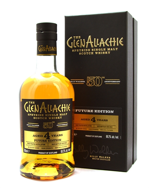 GlenAllachie Billy Walker 50 th Anniversary Future Edition 4 år Single Speyside Malt Scotch Whisky 60,2%