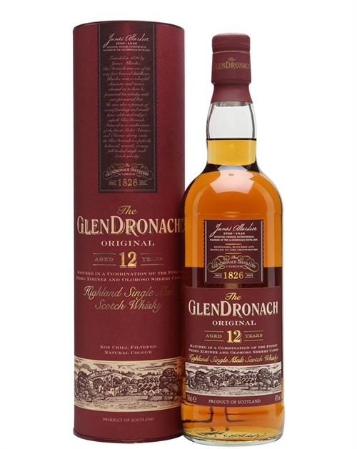 Glendronach 12 år Single Highland Malt Whisky 70 cl 43%