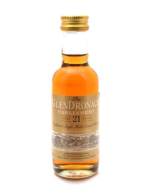 Glendronach Miniature 21 år Parliament Single Highland Malt Whisky 5 cl 48%