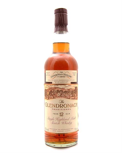 Glendronach Old Version 12 år Traditional Single Highland Malt Scotch Whisky 40%