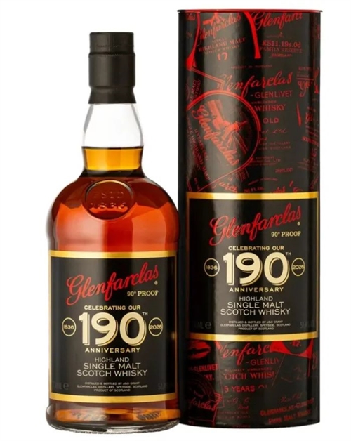 Glenfarclas 190th Anniversary 90 British Proof Highland Single Malt Scotch Whisky 70 cl 51,4%