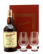 Glenfarclas 15 år Gavesæt m. 2 stk. Glencairn glas Single Highland Malt Scotch Whisky 46%