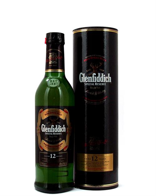 Glenfiddich 12 år Special Reserve 50 cl Old Version Single Speyside Malt Whisky 40%