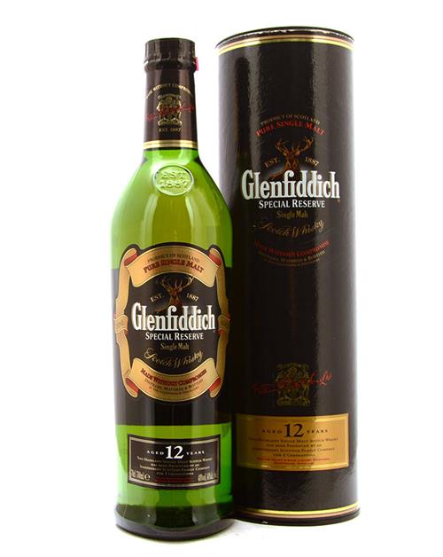 Glenfiddich 12 år Special Reserve Pure Single Highland Malt Scotch Whisky 40%