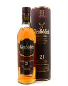 Glenfiddich 21 år Caribbean Rum Cask Old Version Single Speyside Malt Scotch Whisky 40%