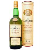 Glenlivet 12 year old version 1 liter Pure Single Scotch Malt Whisky 40%