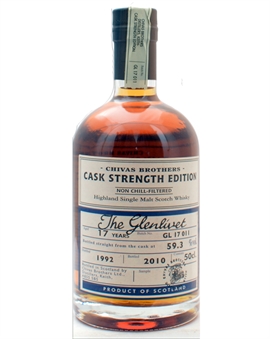 Glenlivet 1992/2010 Chivas Brothers Cask Strength Edition 17 år Single Highland Malt 59,3%