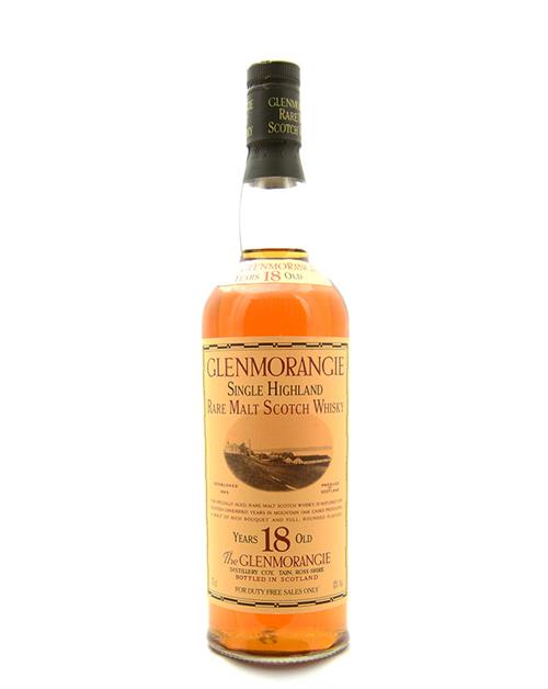 Glenmorangie Old Version 18 år Single Highland Rare Malt Scotch Whisky 43%