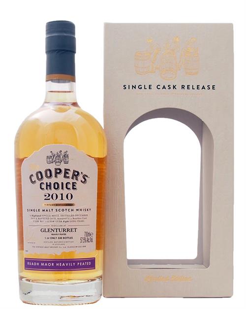 Glenturret 2010/2020 Coopers Choice 9 år Highland Single Malt Scotch Whisky 58%