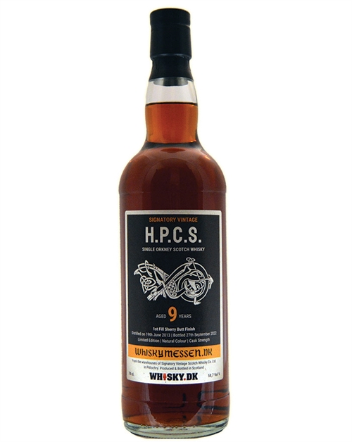 HPCS 2013 Whiskymesse Malten Signatory Vintage 9 år Single Orkney Malt Scotch Whisky 58,7%