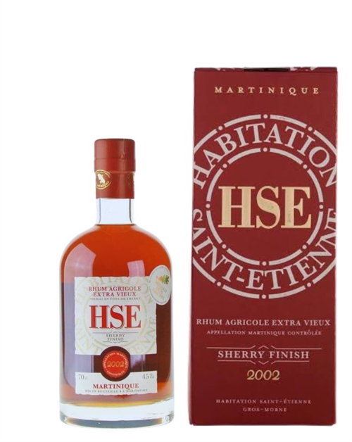 Habitation St. Etienne 2002 Sherry Finish Martinique Rhum Agricole Rom 70 cl 45%