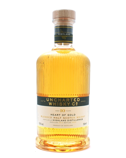 Heart of Gold 2013/2024 Uncharted Whisky Co. 10 år Highland Blended Malt Scotch Whisky 70 cl 50%