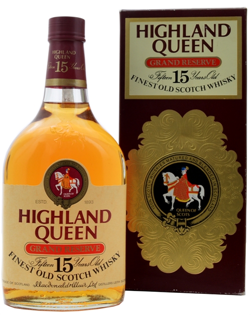 Highland Queen Old Version 15 år Finest Old Blended Malt Scotch Whisky 43%