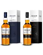Ileach Cask Strength + Ileach Peaty Single Islay Malt Whisky 2x70 cl 40-58%