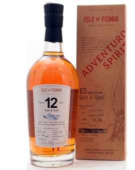 Isle of Fionia Salt og Sjæl 12 år Nyborg Distillery Adventurous Spirit Single Malt Danish Whisky 56,7%
