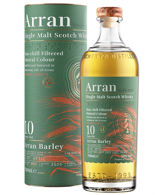 Arran 10 år Arran Barley Batch 001 Single Island Malt Scotch Whisky 70 cl 50%