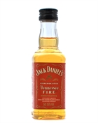 Jack Daniels Miniature Cinnamon Spice Tennessee Fire Likør 5 cl 35%