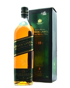 Johnnie Walker Green Label 15 år Blended Malt Scotch Whisky 100 cl 43%
