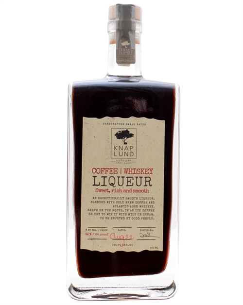 Knaplund Coffee Whiskey likør Kaffelikør Handcrafted Small Batch Danish Coffee Liqueur 50 cl 32%