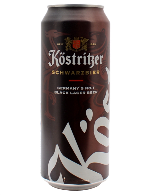 Kostritzer Schwarzbier Tysk Mørk Lagerøl 50 cl 4,8%