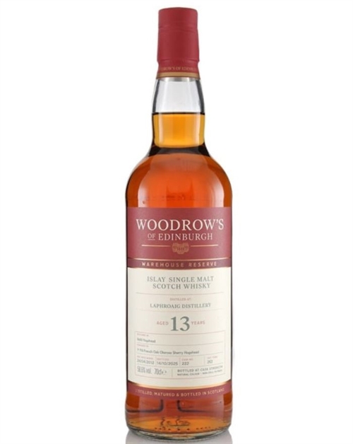 Laphroaig 13 år Woodrows of Edinburgh Islay Single Malt Scotch Whisky 70 cl 58,6%