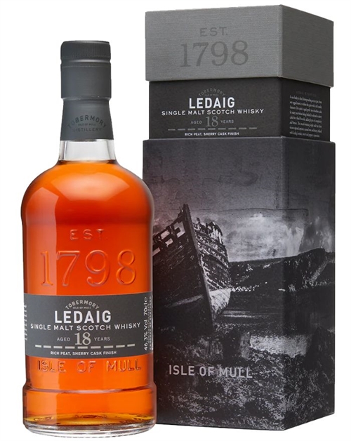 Ledaig 18 år Tobermory Single Isle of Mull Malt Scotch Whisky 70 cl 46,3%