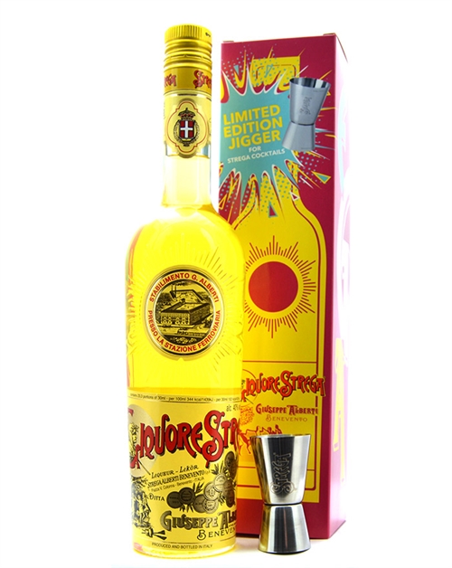 Liquore Strega m. Jigger Italian Likør 70 cl 40%