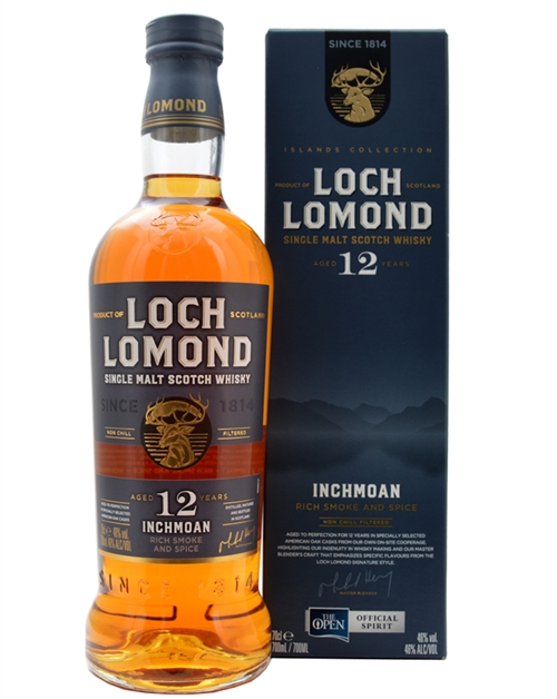 Inchmoan 12 år Peated Loch Lomond Single Highland Malt Scotch Whisky 46%