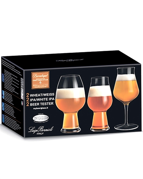 Luigi Bormioli Birrateque Ølglas Sæt - 6 stk.