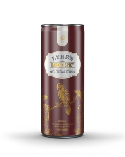 Lyres Dark N Spicy Alkoholfri Spiritus dåse 25 cl 0% DATOVARE