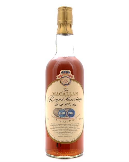 Macallan 1981 Royal Marriage Single Malt Scotch Whisky 75 cl 43%
