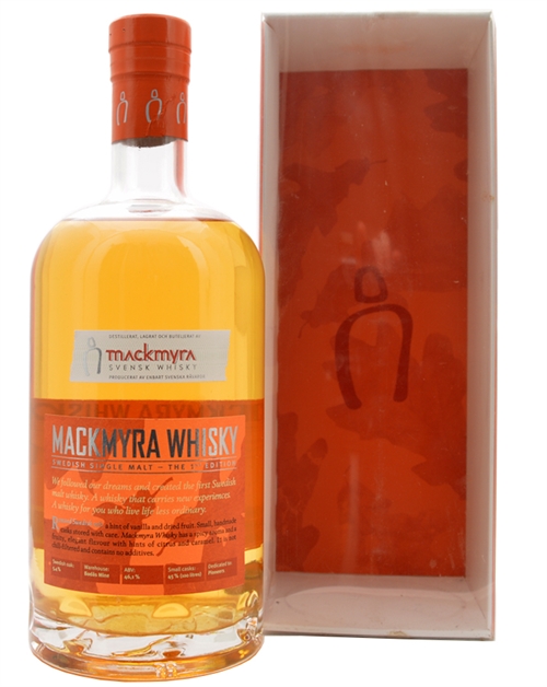 Mackmyra First Edition - The 1. st. Edition Svensk Single Malt Whisky 1 liter 46,1%